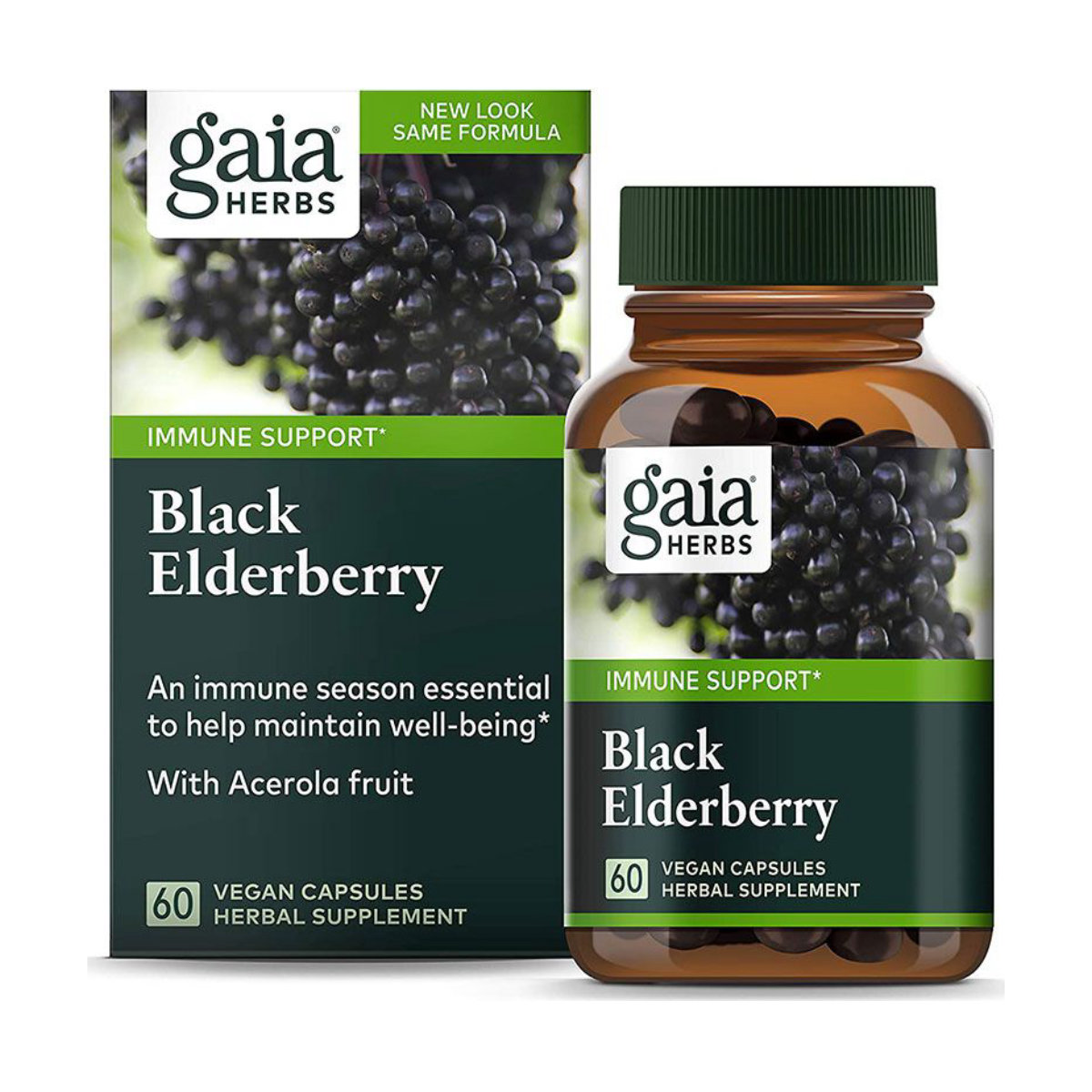 Gaia Herbs Black Elderberry Capsules