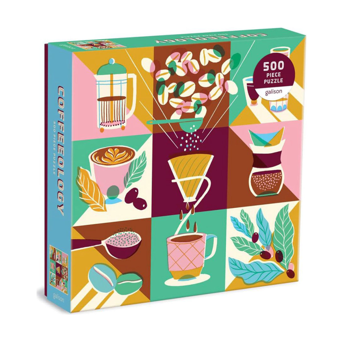 Galison Coffeeology 500 Piece Jigsaw Puzzle
