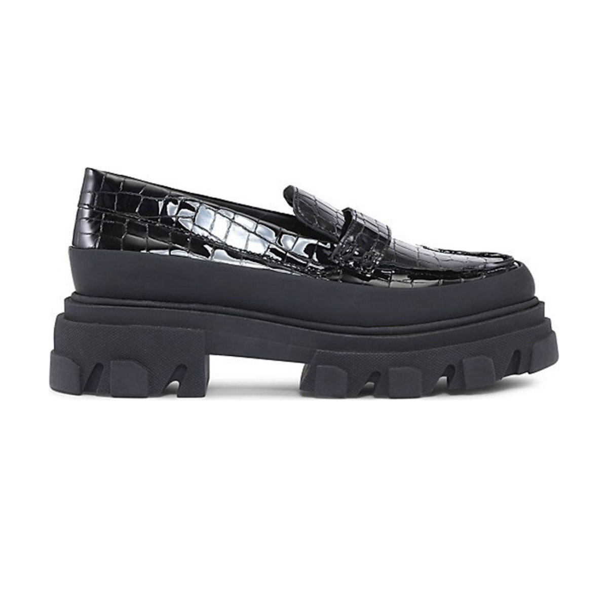 GANNI Leather Lug Sole Loafers