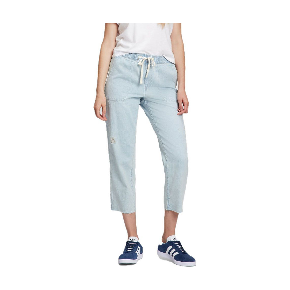 GAP Mid Rise Distressed Easy Jeans with Washwell