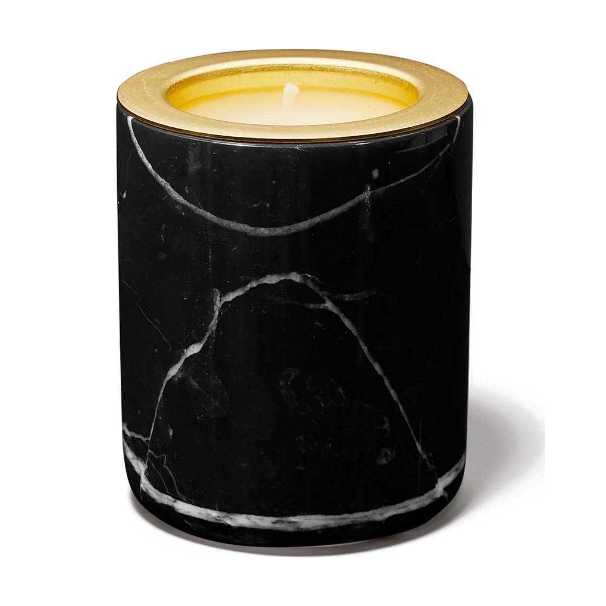Gilded Body The Nero Marquina Marble Candle in Eavestone