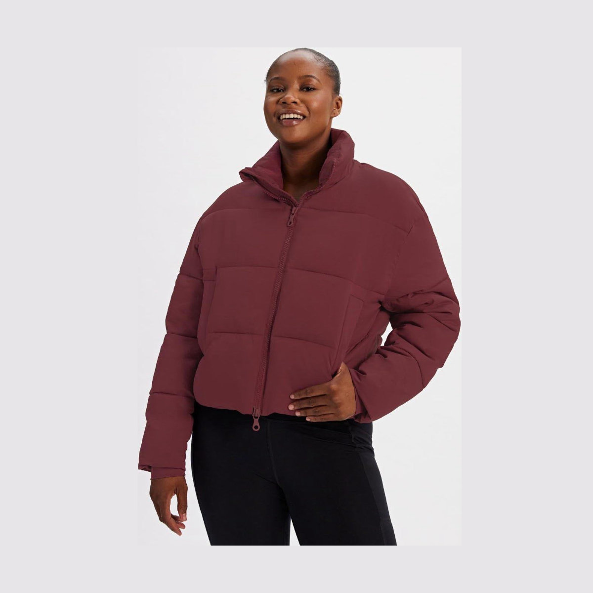 Girlfriend Collective Cropped Recycled Puffer