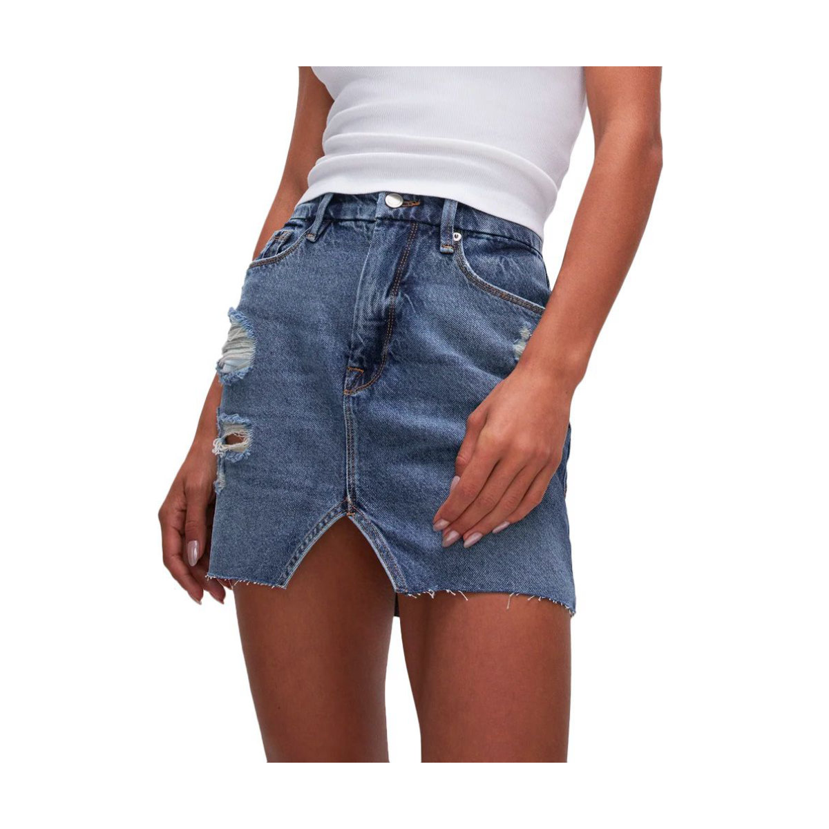 Good American Denim Mini Skirt
