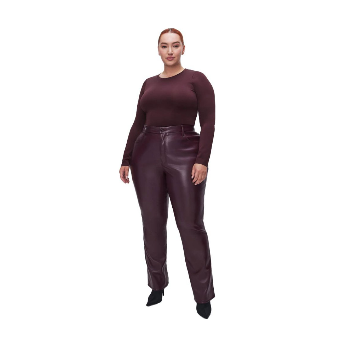 Good American Good Icon Faux Leather Pants