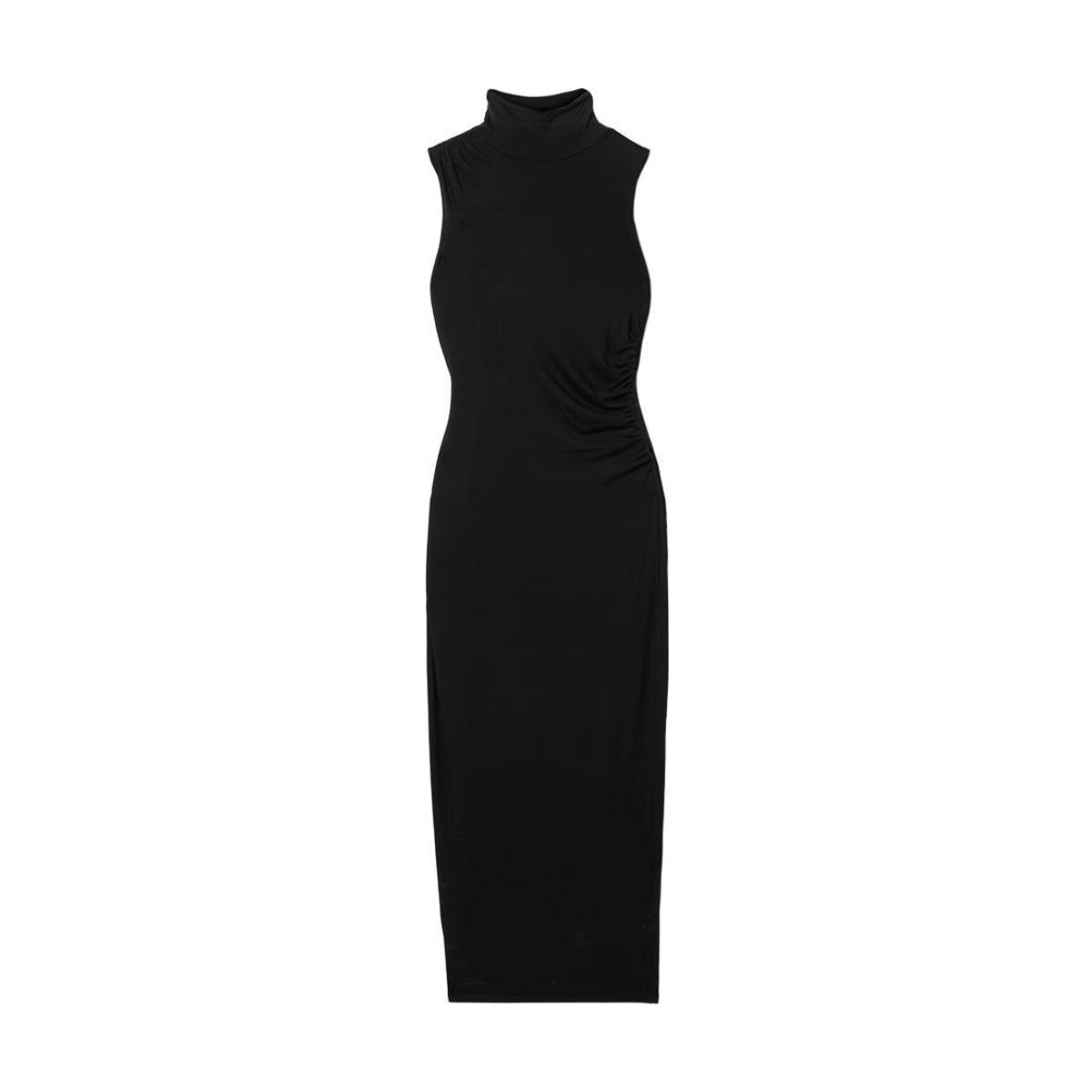 Good American Good Touch Draped Stretch-Jersey Midi Dress