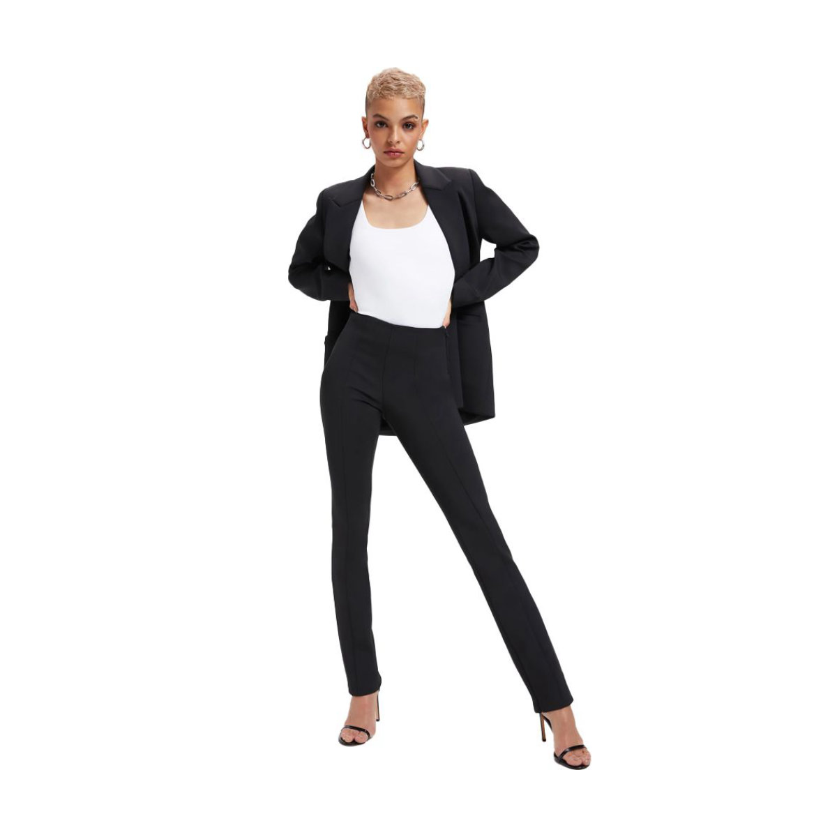 Good American Scuba Slim Flare Pant