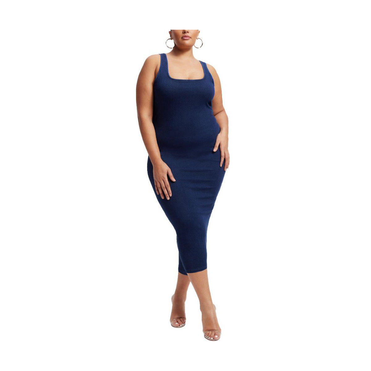 Good American Soft Sculpting Denim Dress