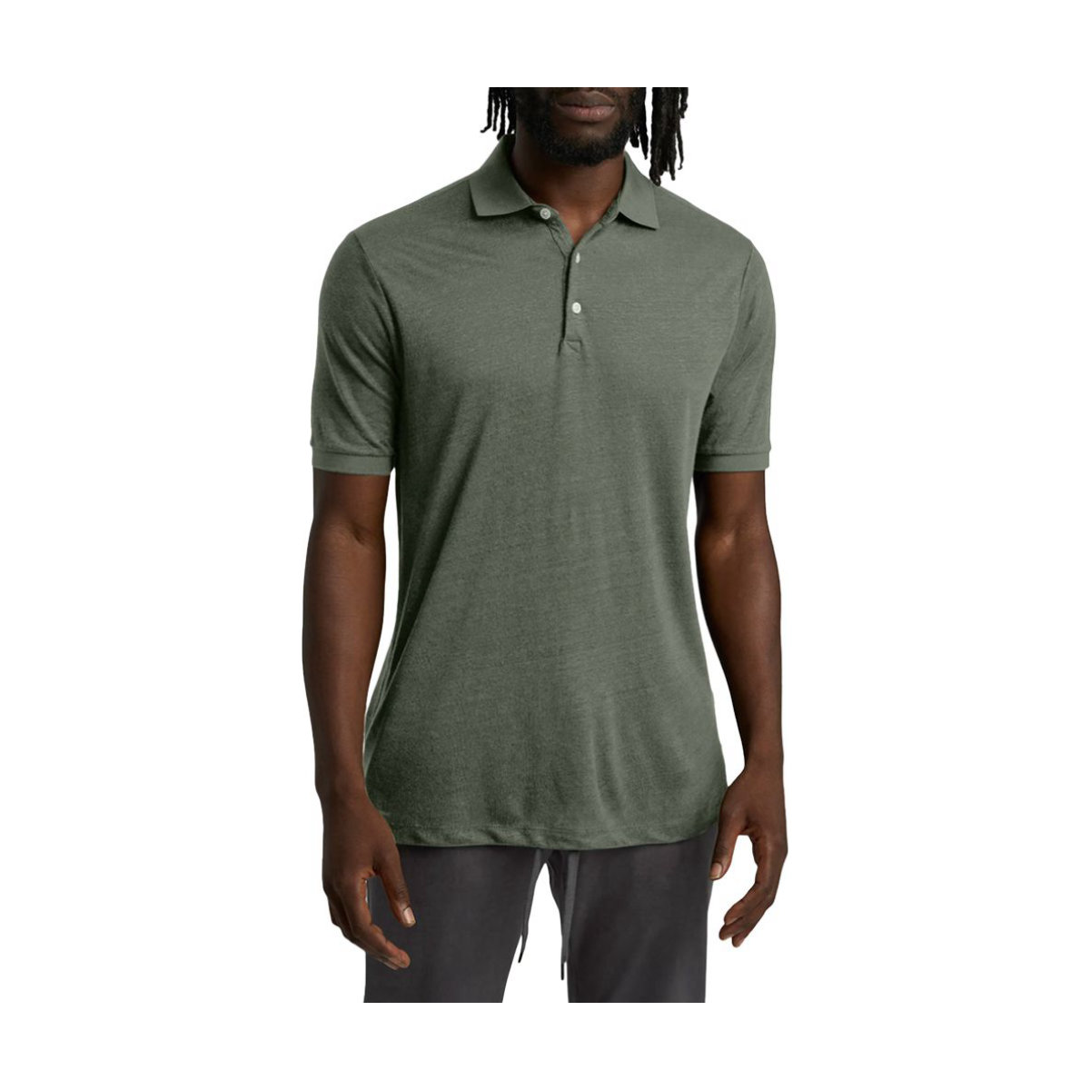 Good Man Brand Solid Linen Polo
