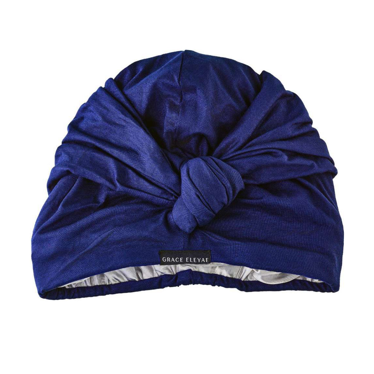Grace Eleyae Satin-Lined Knot Turban