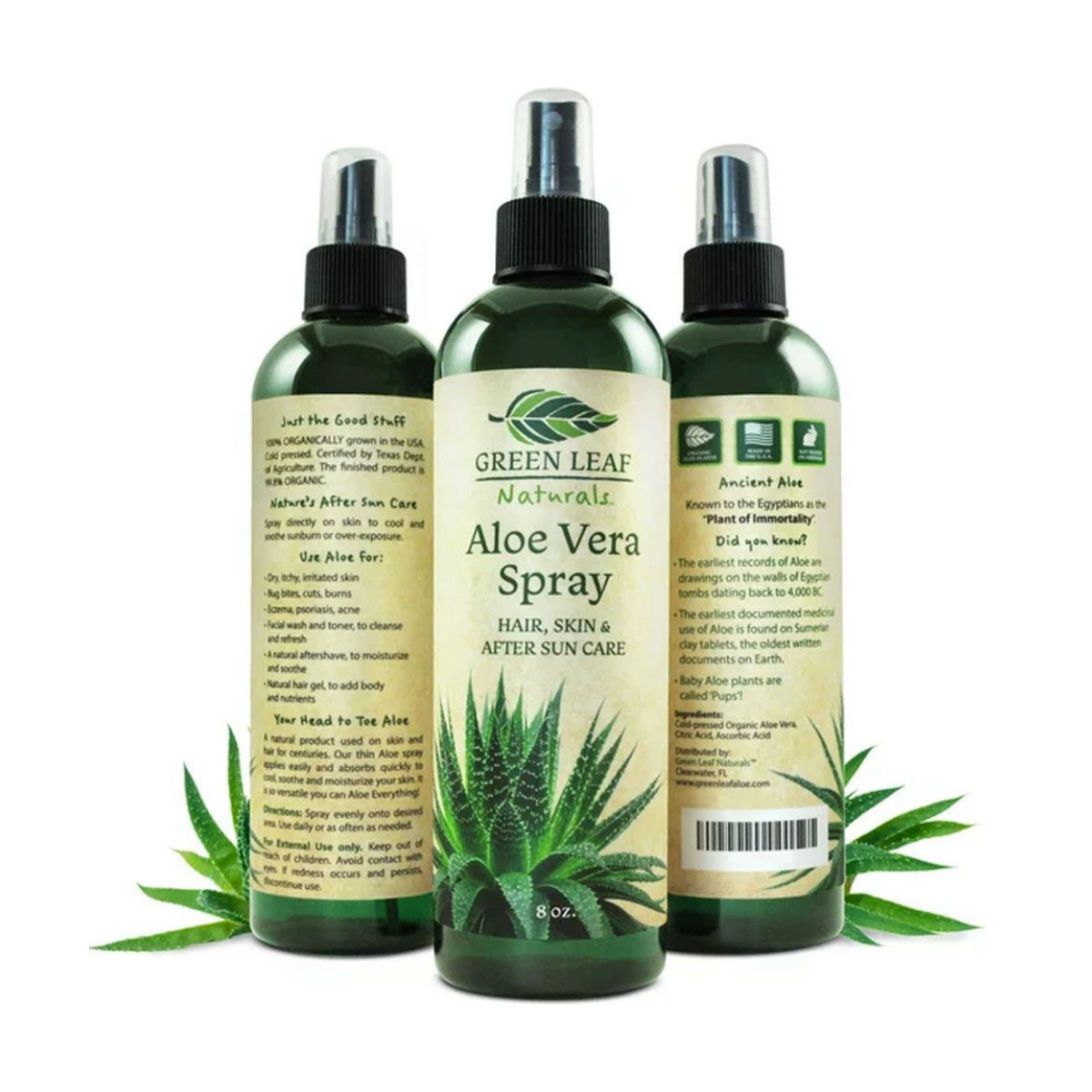 Green Leaf Naturals Cold Pressed Aloe Vera Spray