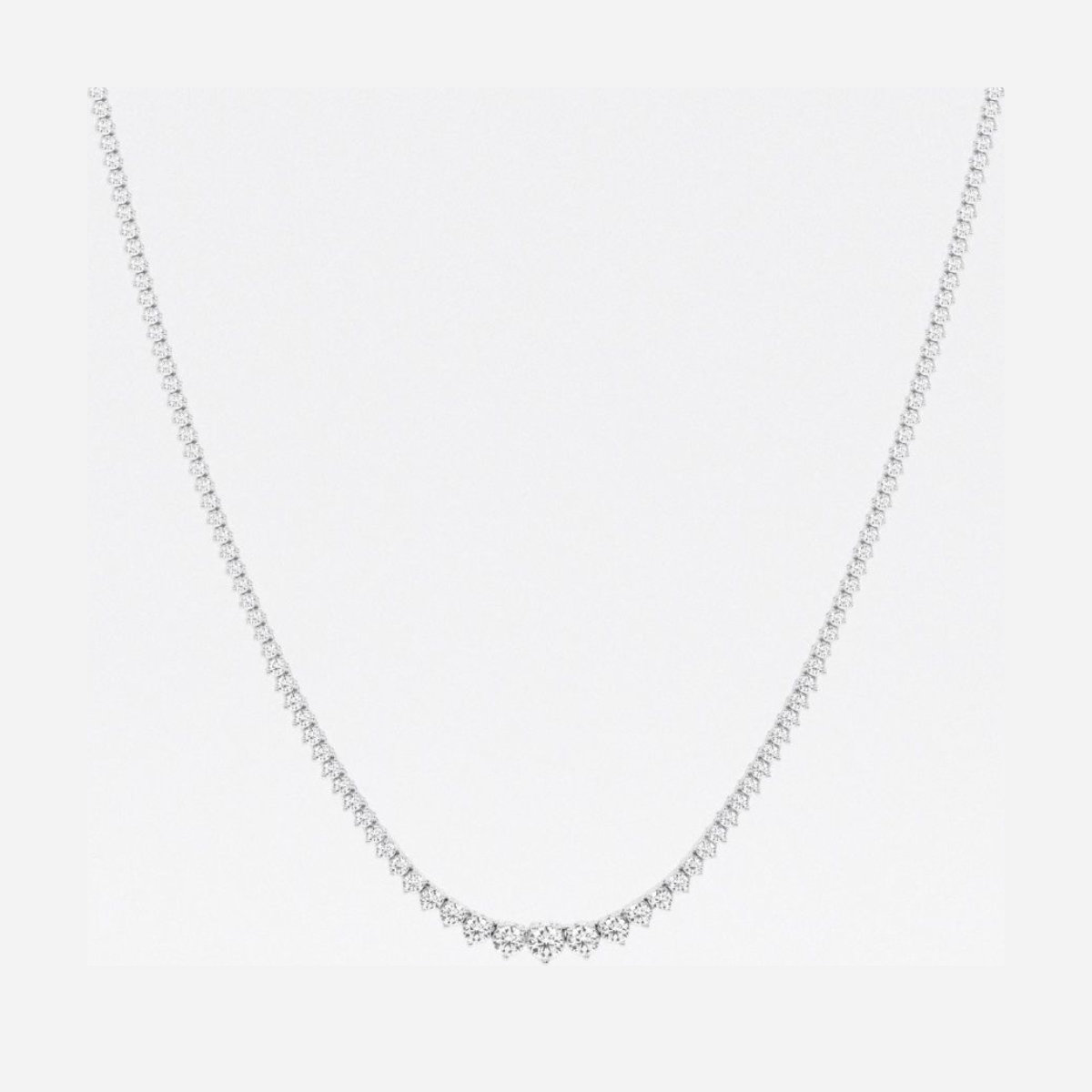 Grown Brilliance Graduated Tennis Necklace