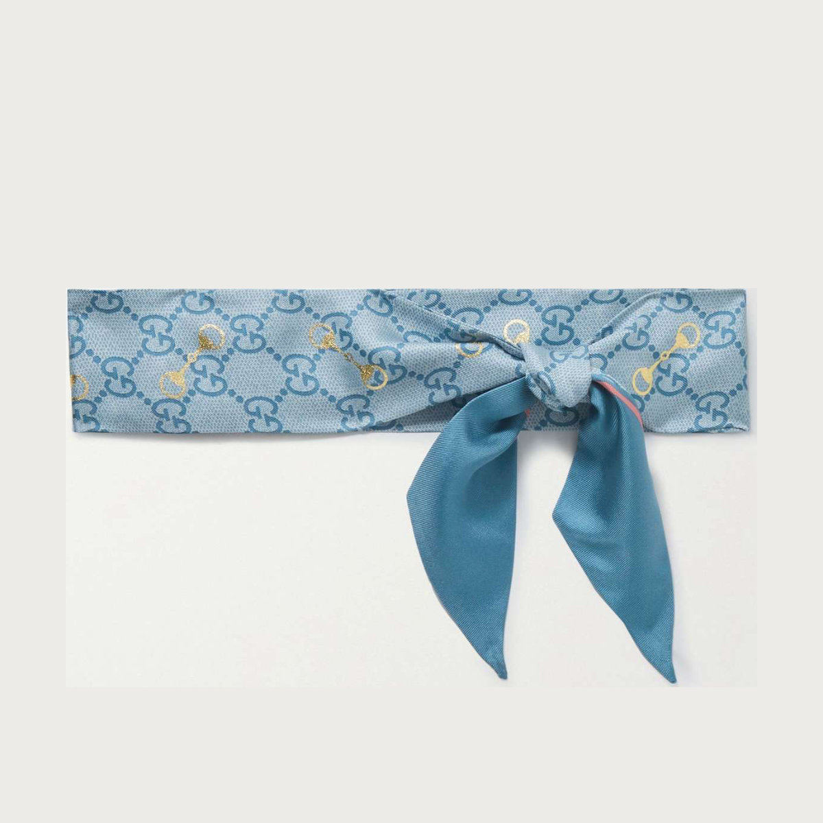 Gucci Metallic Printed Silk-Twill Scarf