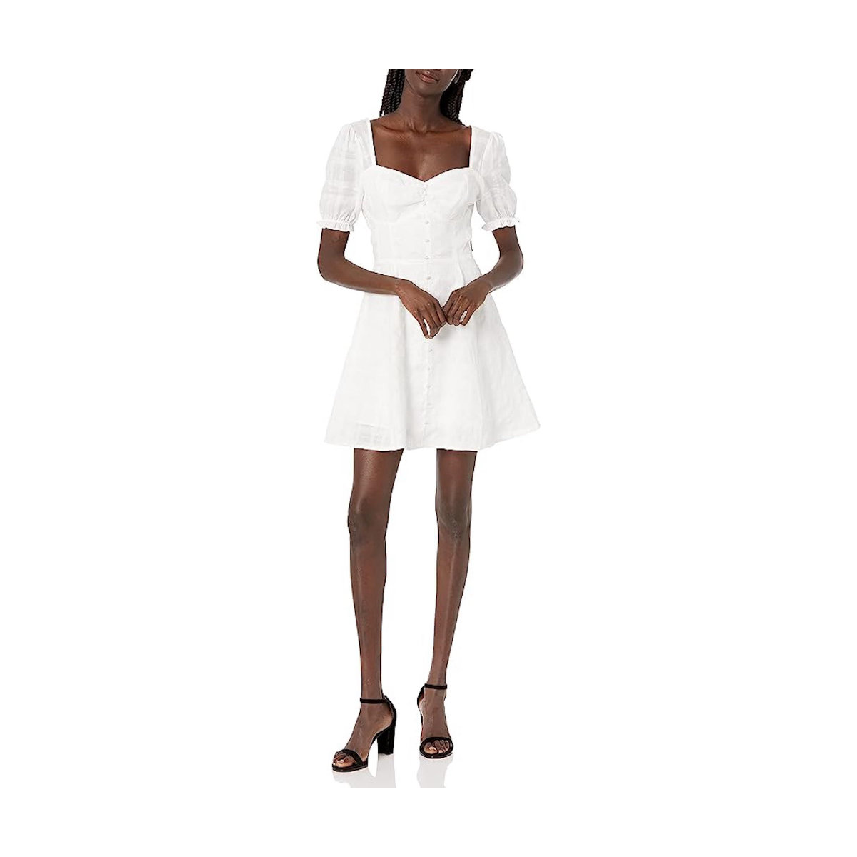 GUESS Short Sleeve Heidi Linen Dress
