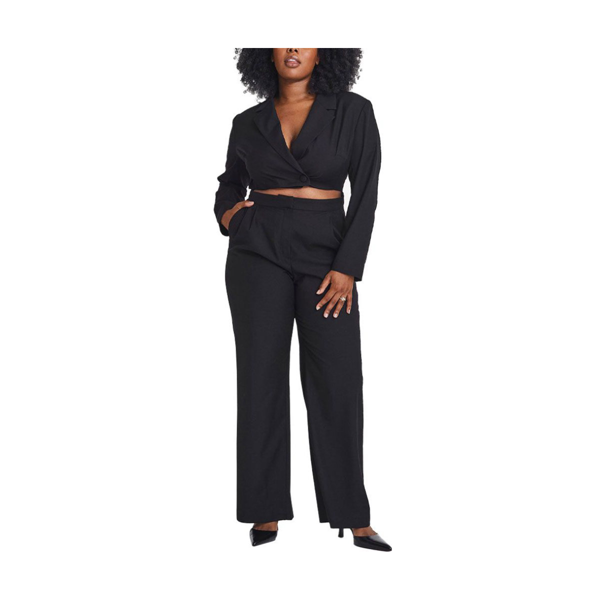 H&M Cut-Out Blazer-Style Jumpsuit