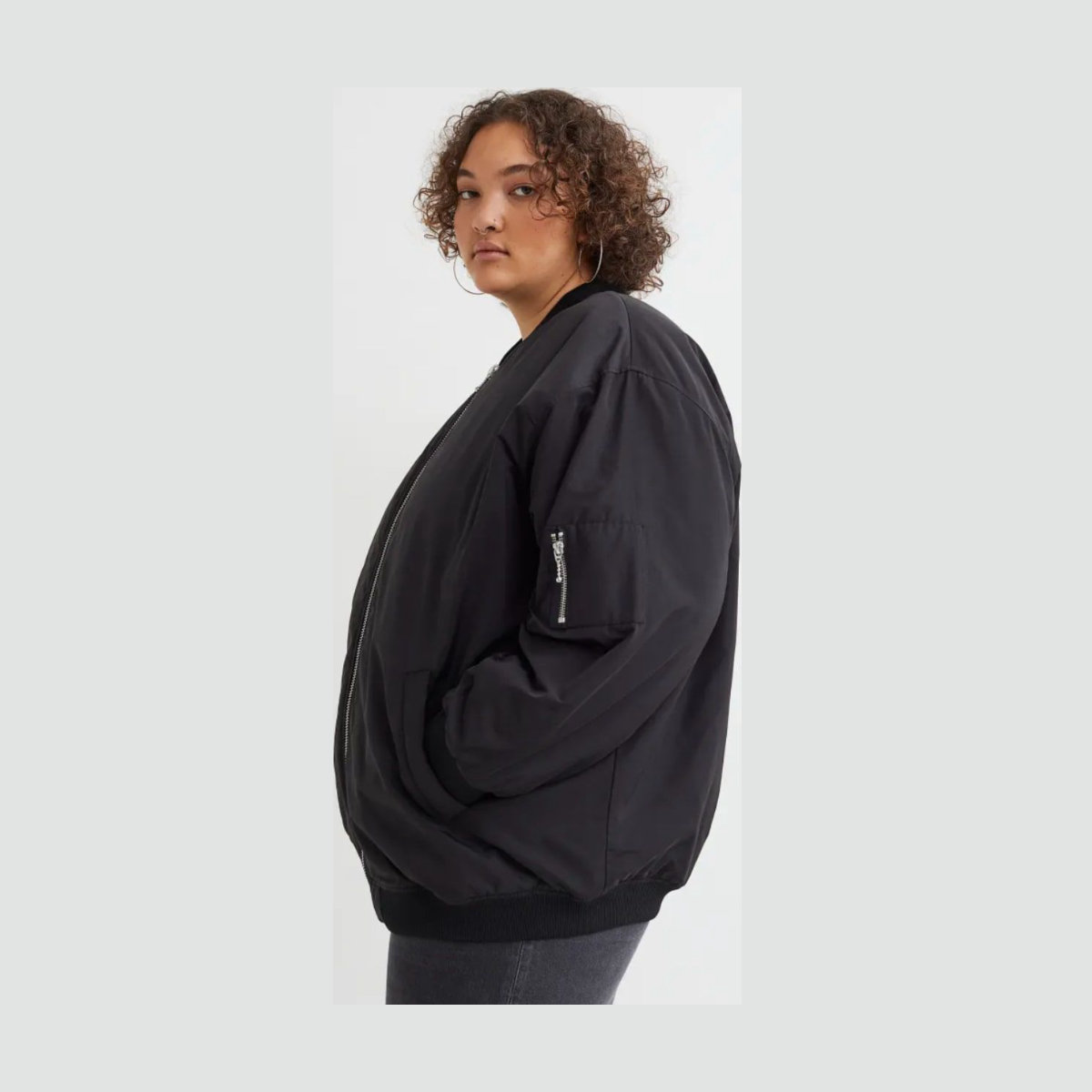 H&M Oversized Bomber Jacket