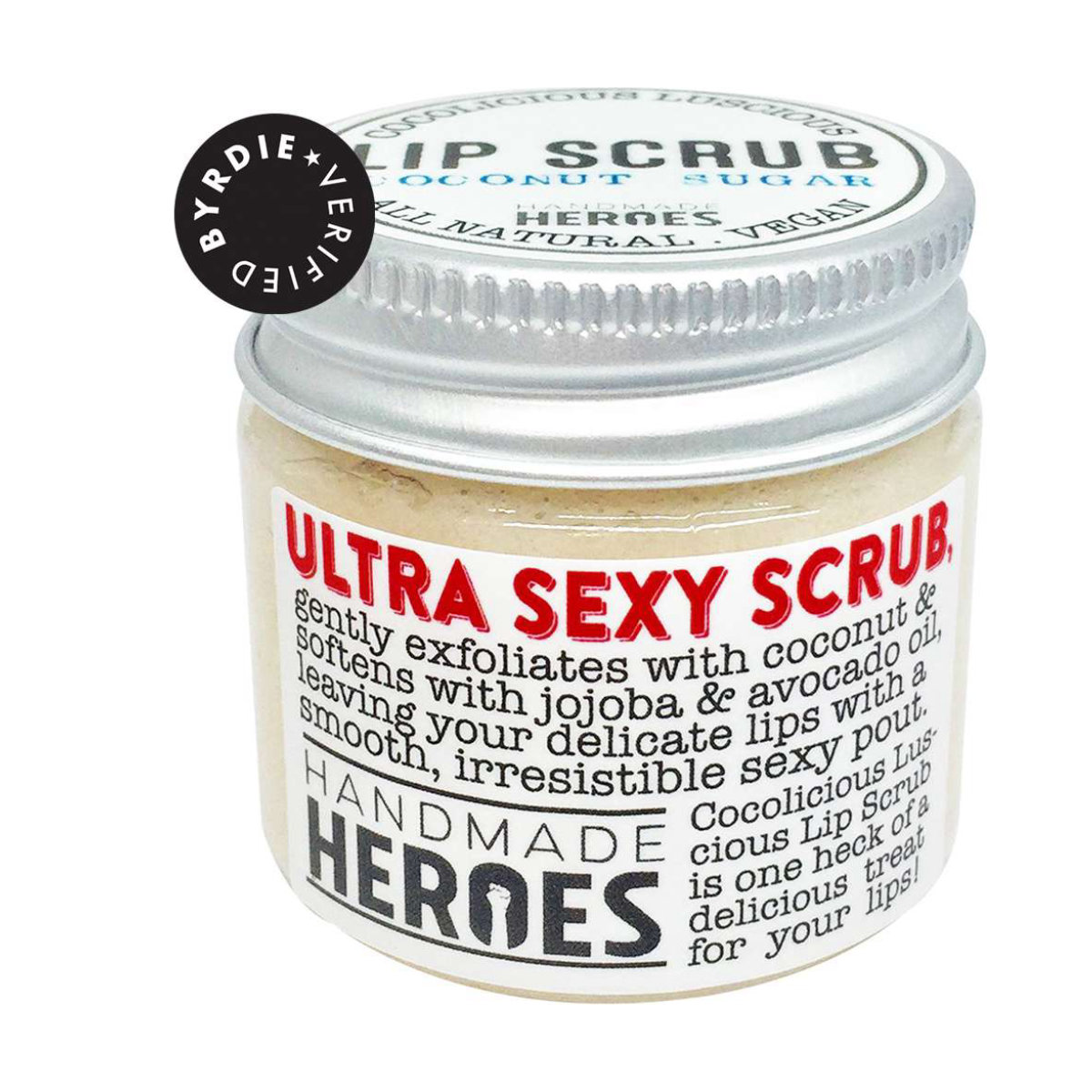 Handmade Heroes All Natural Vegan Coconut Lip Scrub