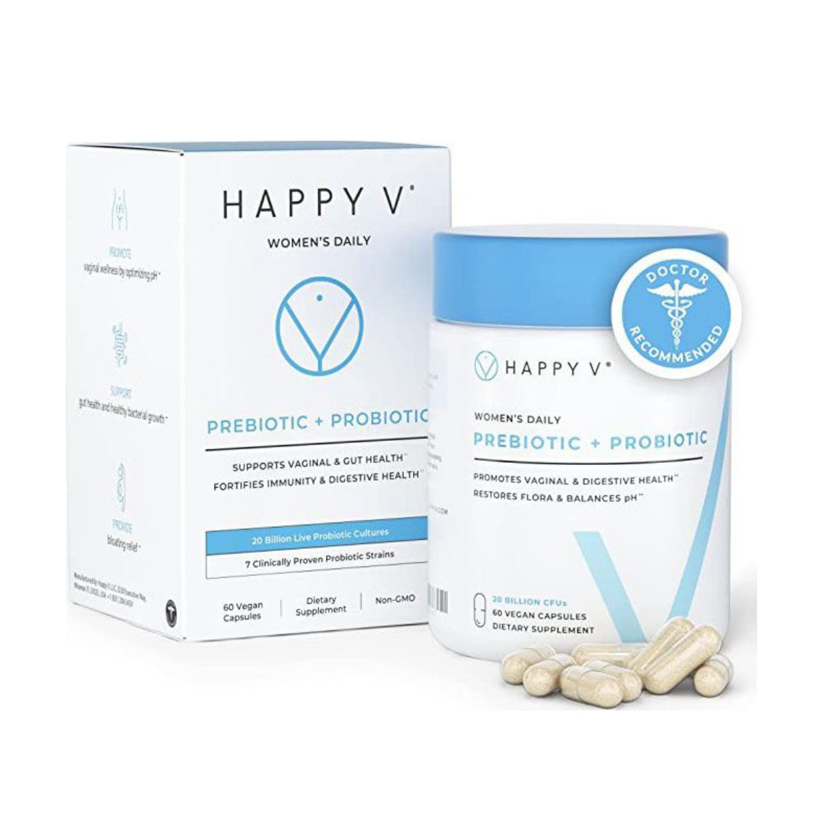 Happy V Prebiotic + Probiotic