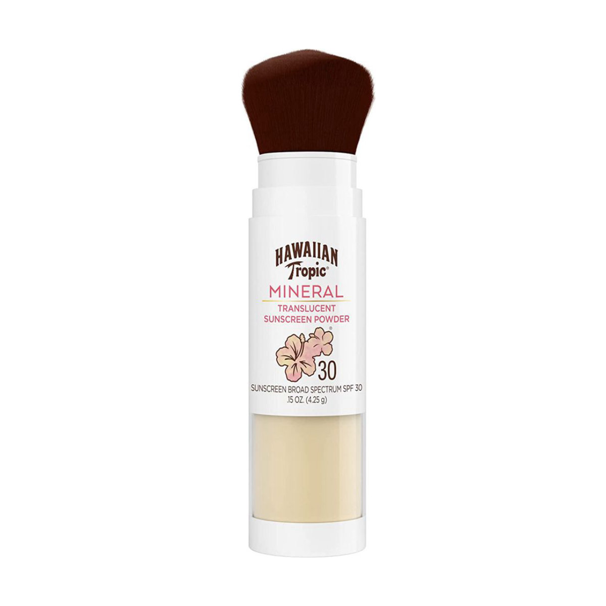 Hawaiian Tropic Mineral Translucent Sunscreen Powder Brush SPF 30
