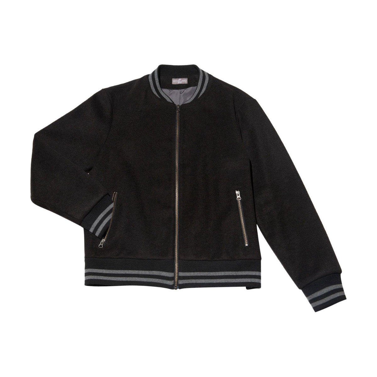 Highland Duds Varsity Wool Bomber Jacket