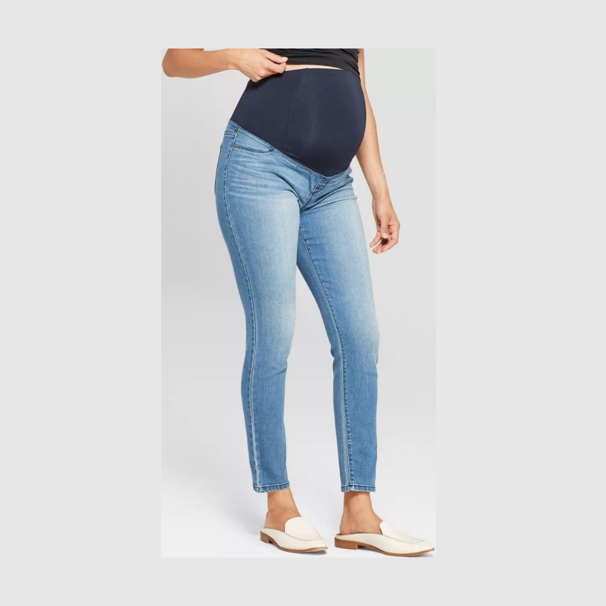 Isabel Maternity by Ingrid & Isabel High-Rise Crossover Panel Maternity Leggings