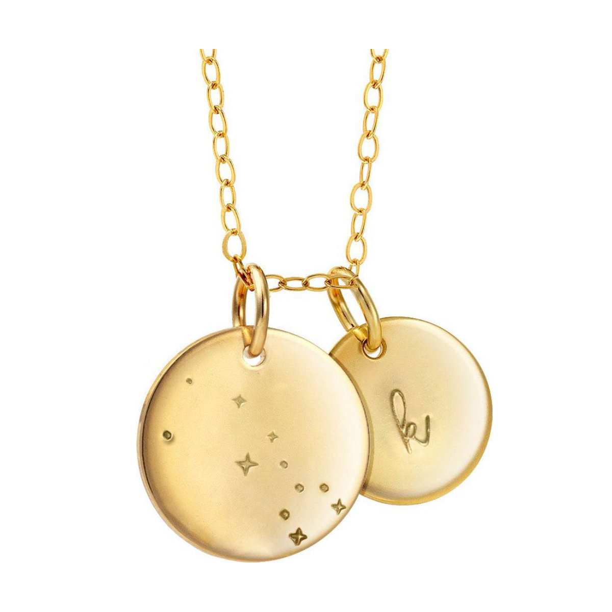 J&Co Personalized Zodiac Initial Necklace