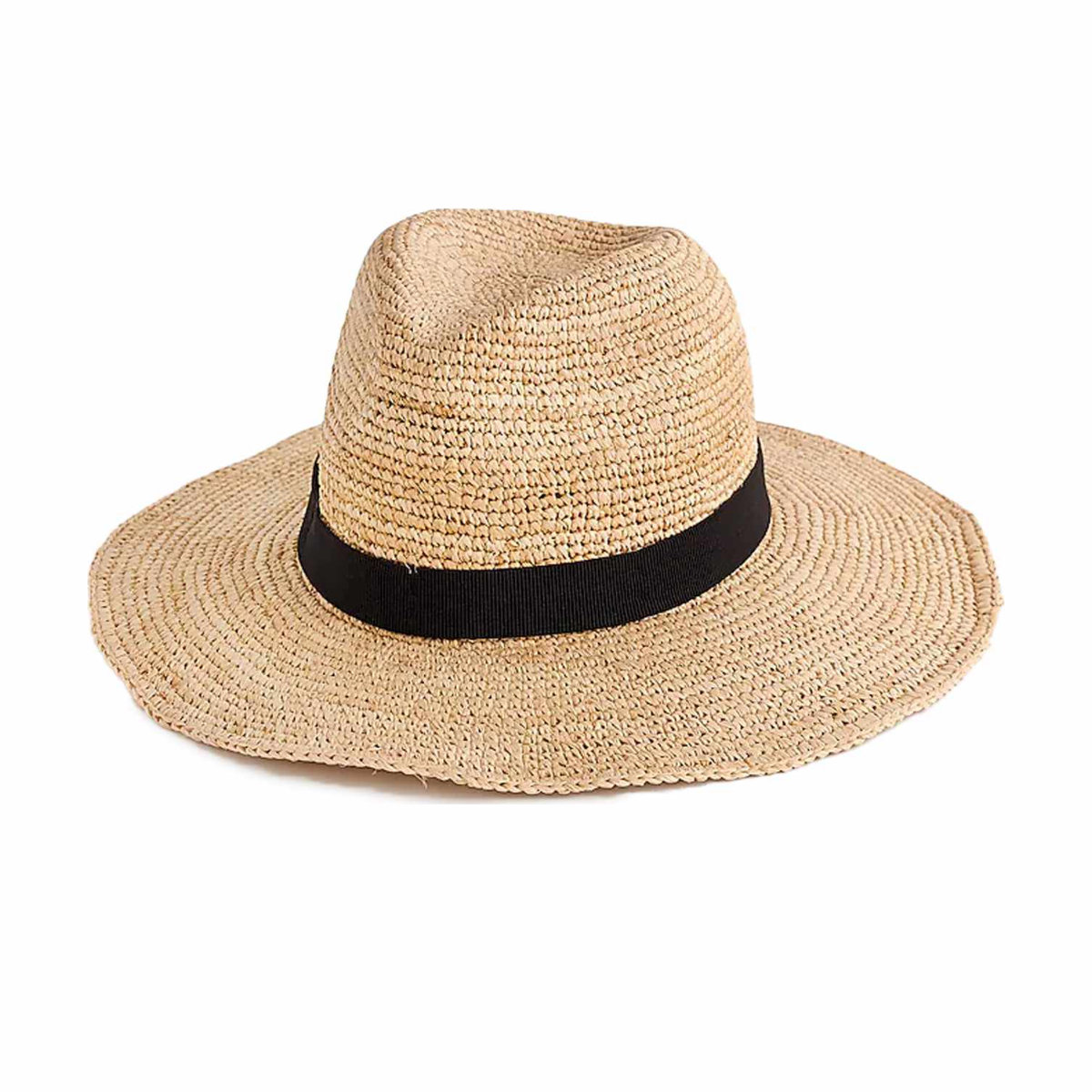 J.Crew Wide-Brim Packable Straw Hat