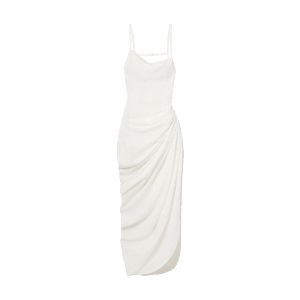 Jacquemus Saudade Asymmetric Draped Dress