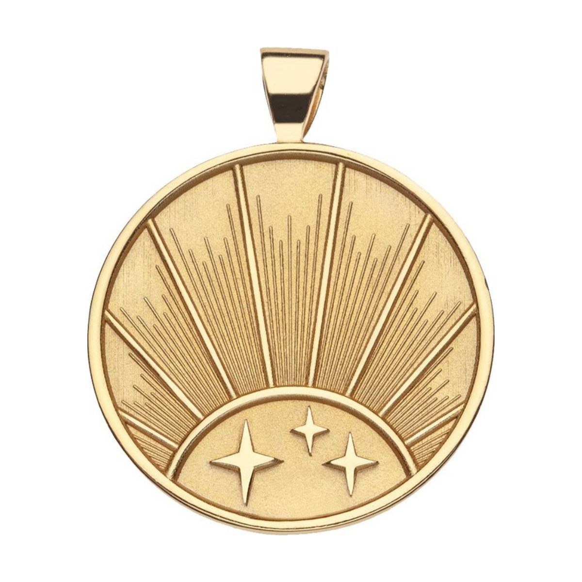 Jane Wine Strong JW Small Pendant Coin Necklace