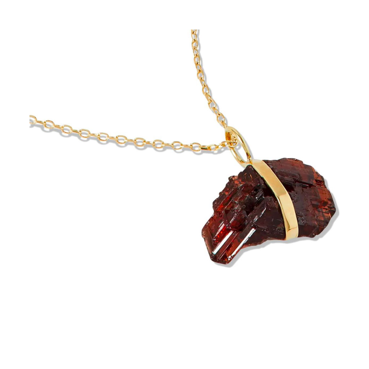 Jia Jia Birthstone Gold Bar Charm Necklace