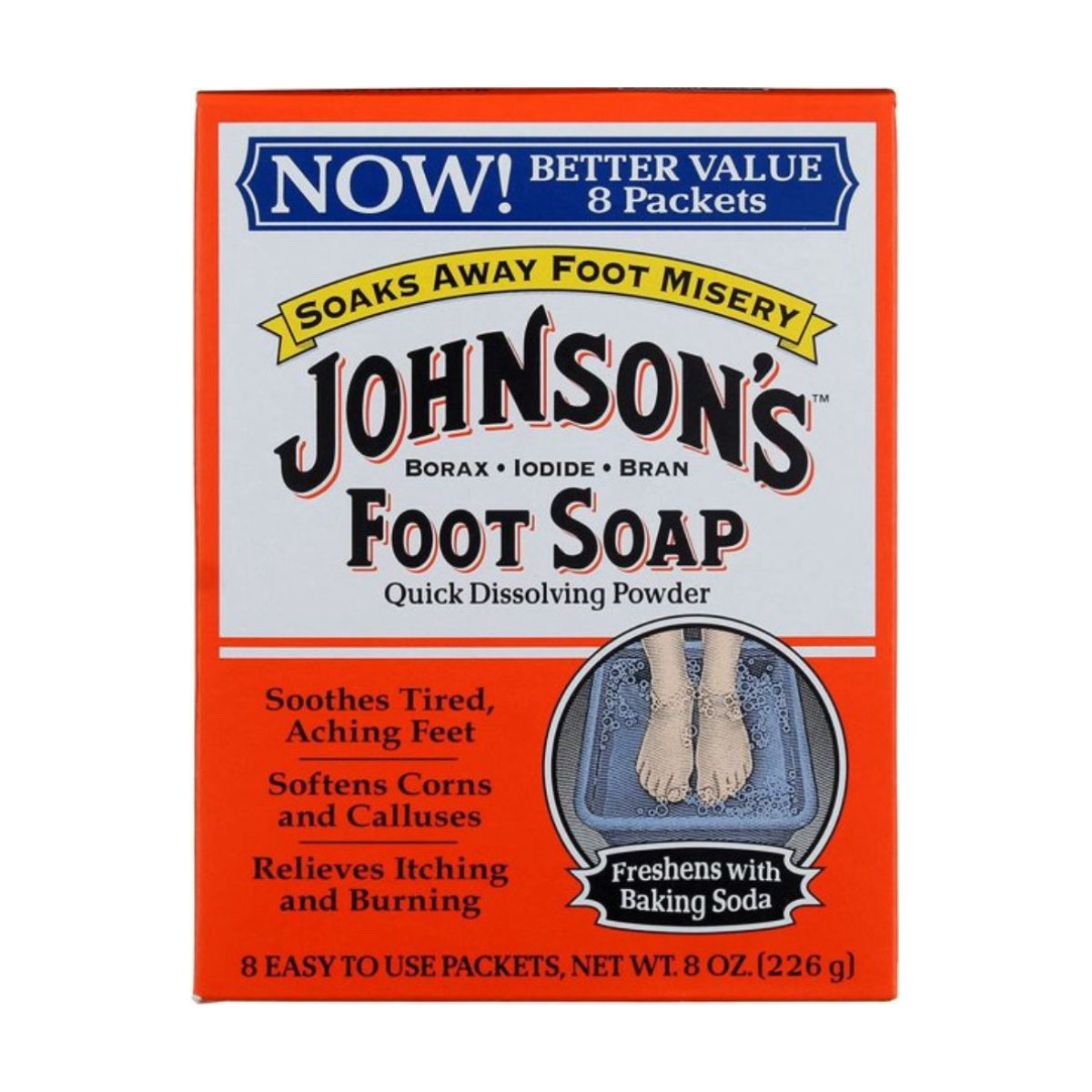 Johnson's Foot Soap Quick Dissolving Powder