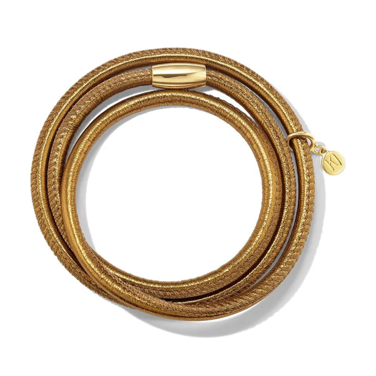 Karin Jamieson Bronze Metallic Leather Napa Bracelet