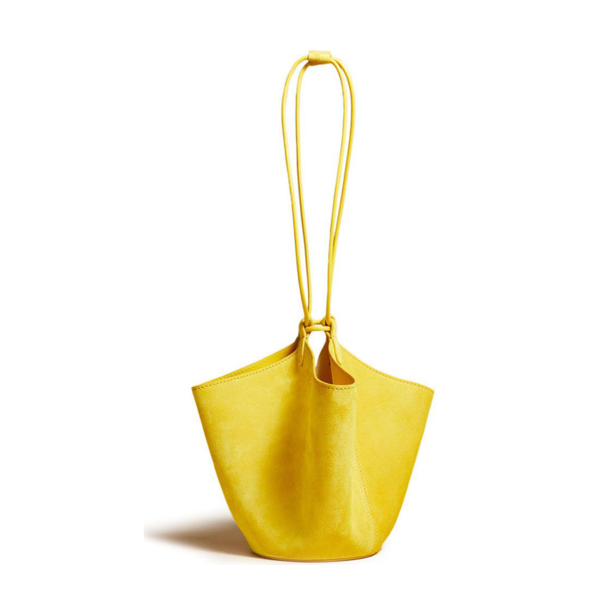 Khaite Mini Lotus Suede Shoulder Bag