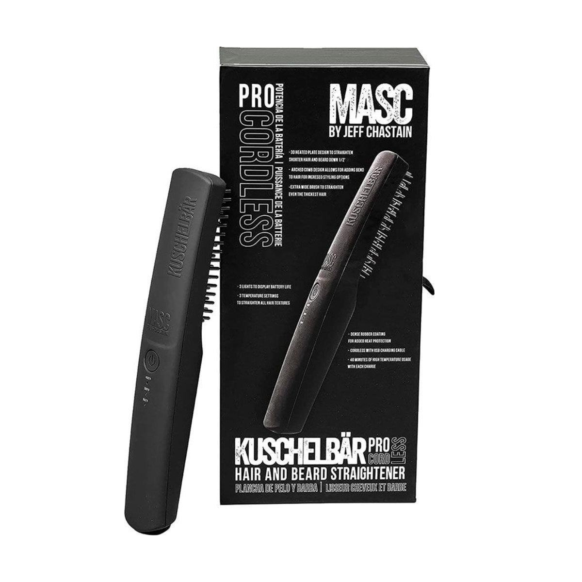 Kuschelbär Pro Cordless Heated Beard Straightener Brush