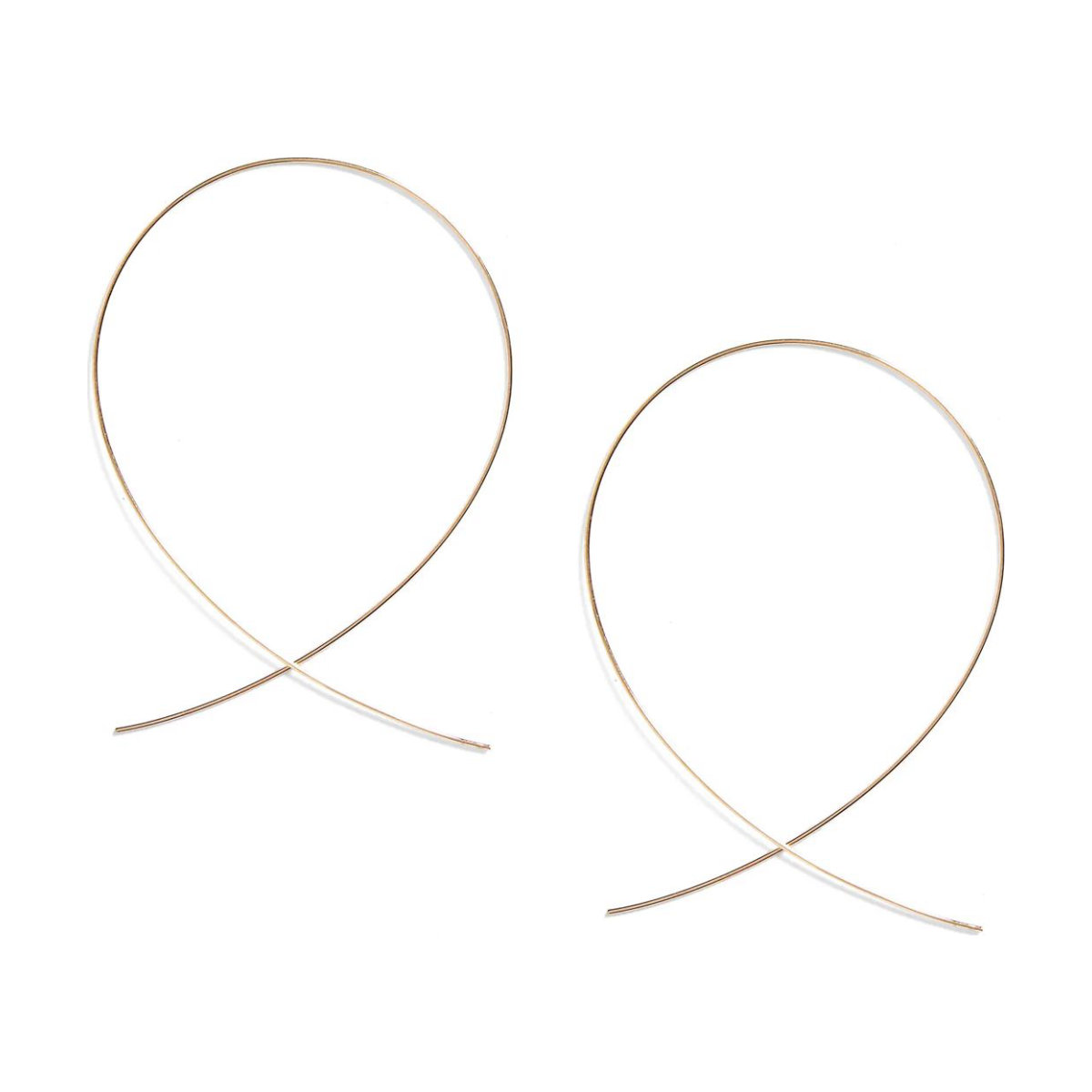 Lana Large Upside Down Hoop Earrings