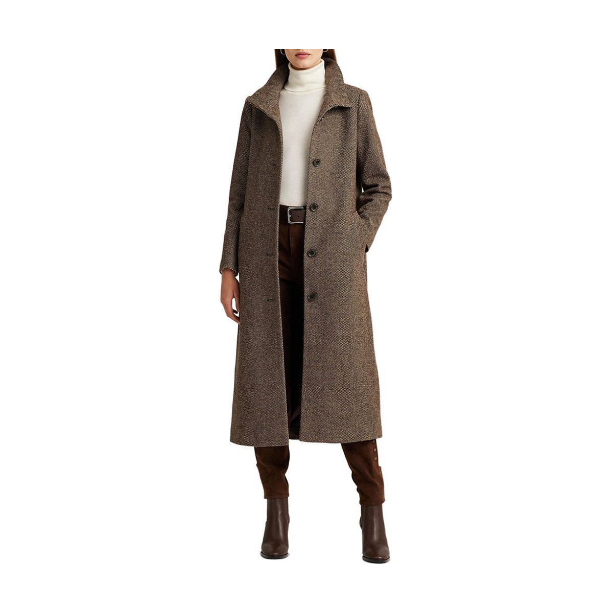 Lauren Ralph Lauren Twill Long Coat