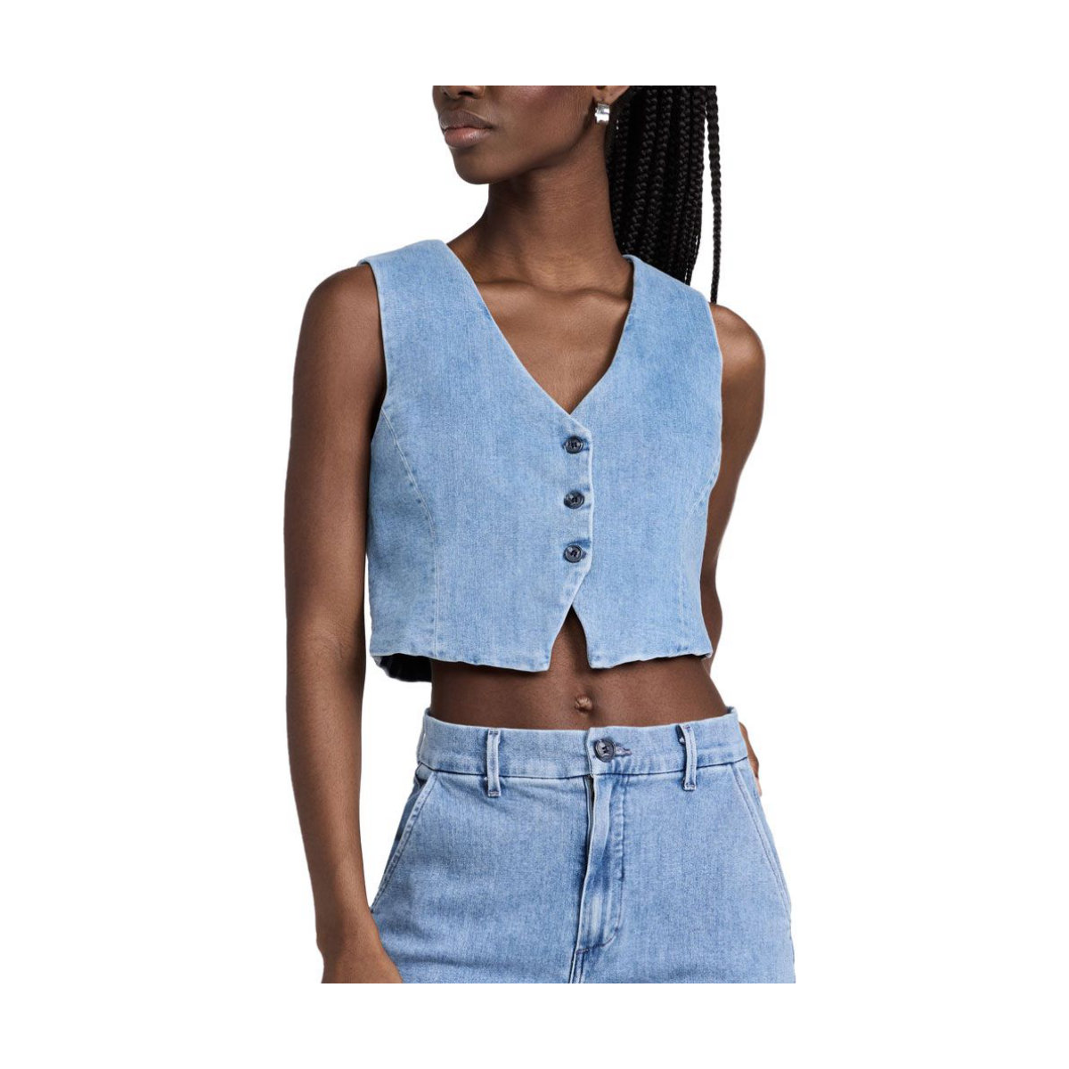 Le Jean Ella Waistcoat Vest