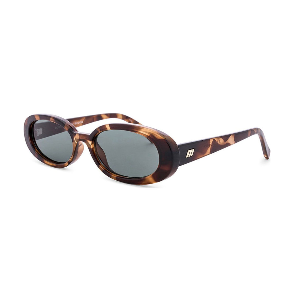 Le Specs Outta Love Oval-Frame Tortoiseshell Acetate Sunglasses