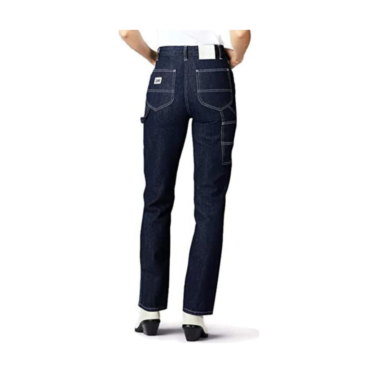 Lee High Rise Dungaree Ankle Jeans
