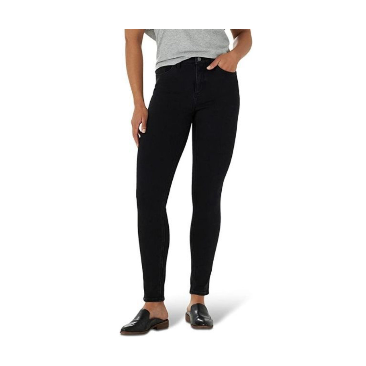 Lee Ultra Lux Comfort Waistband Skinny Jeans in Black