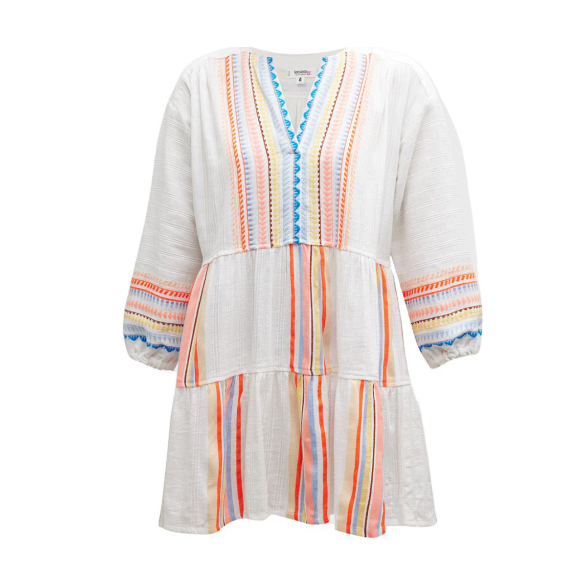 Lemlem Bekah Popover Mini Dress