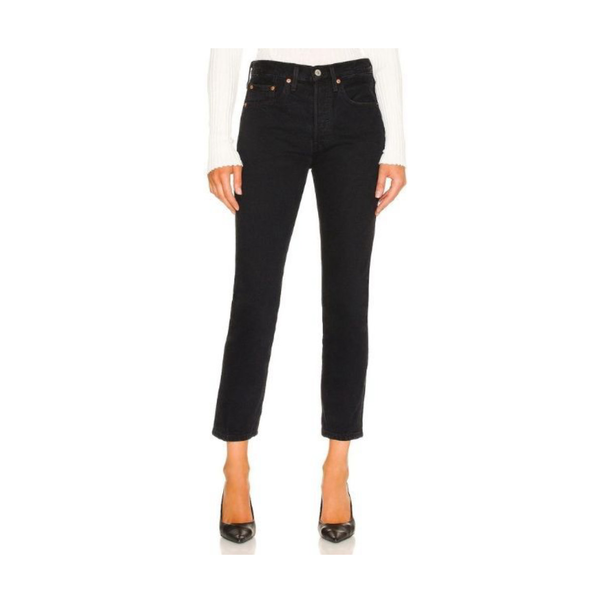 Levi’s 501 Skinny Jean in Black Licorice