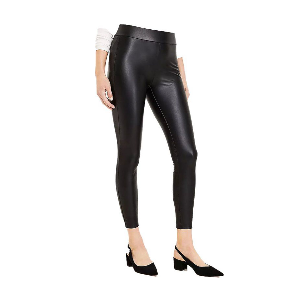Loft Petite Faux Leather Leggings