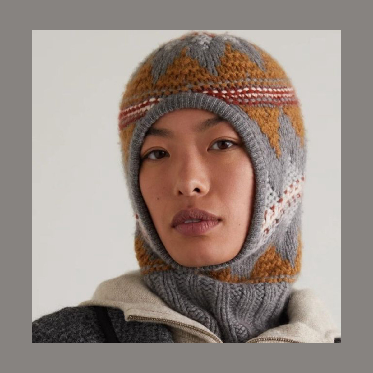 Loro Piana Argyle Cashmere Balaclava