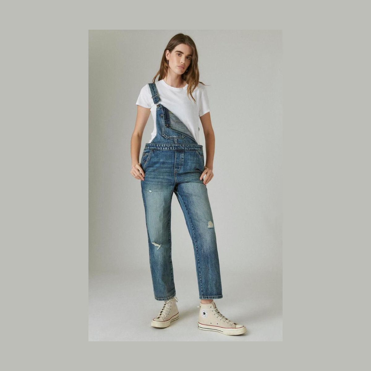 Lucky Brand Boyfriend Overalls