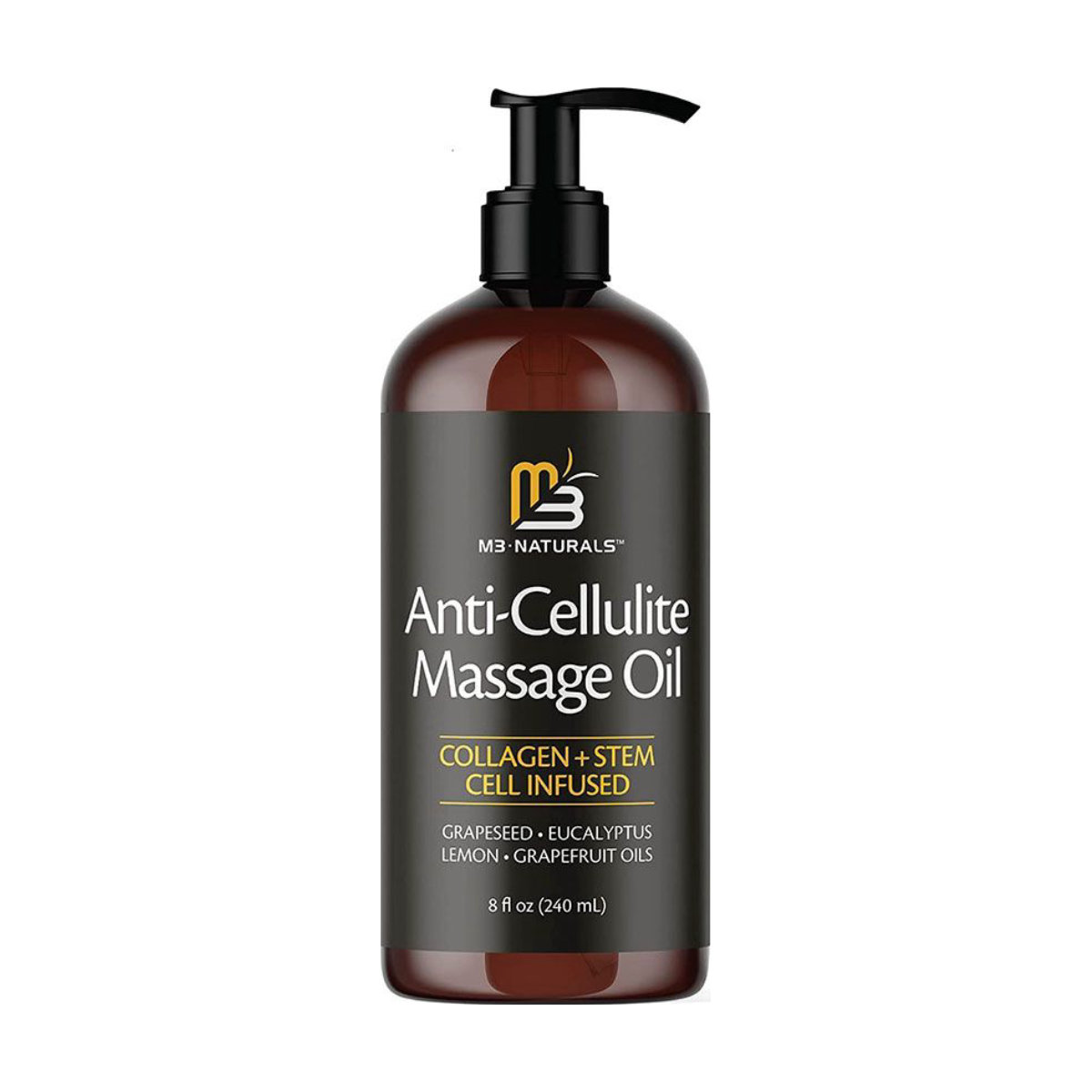M3 Naturals Anti Cellulite Massage Oil Infused