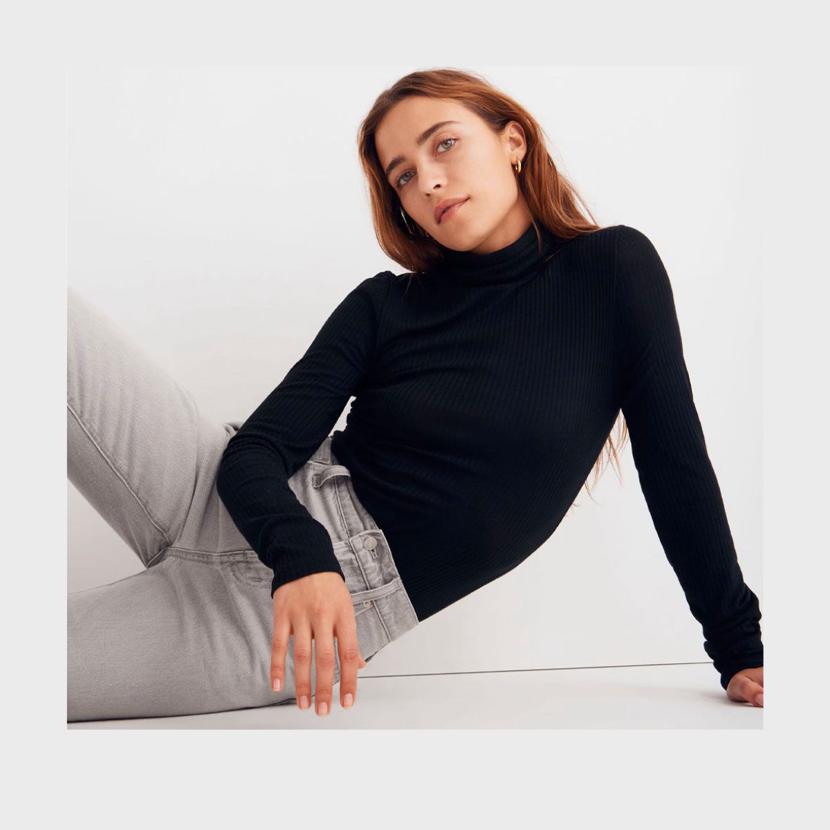 Madewell Ribbed Turtleneck Top