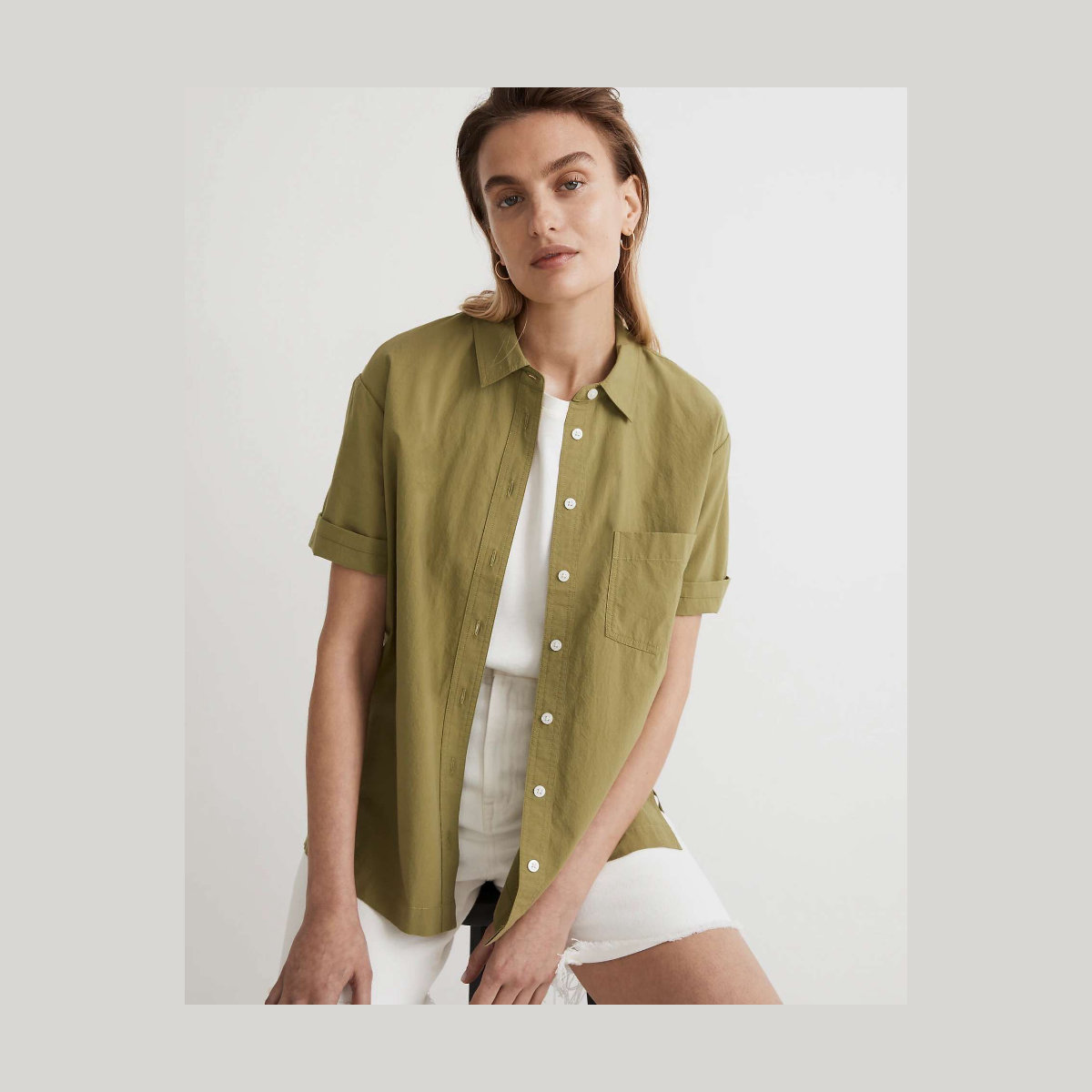 Madewell Signature Poplin Short-Sleeve Shirt