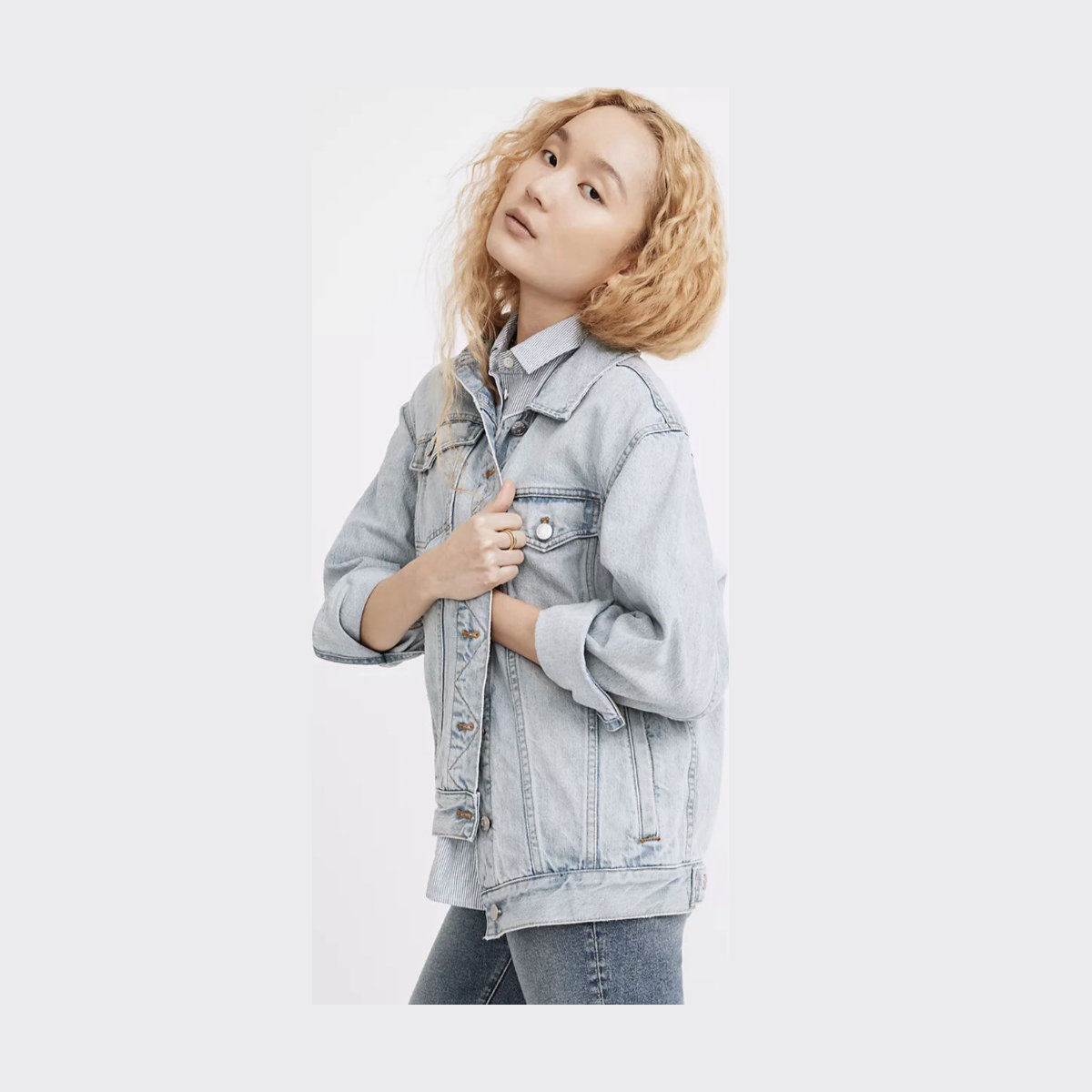 Madewell The Oversized Trucker Jean Jacket