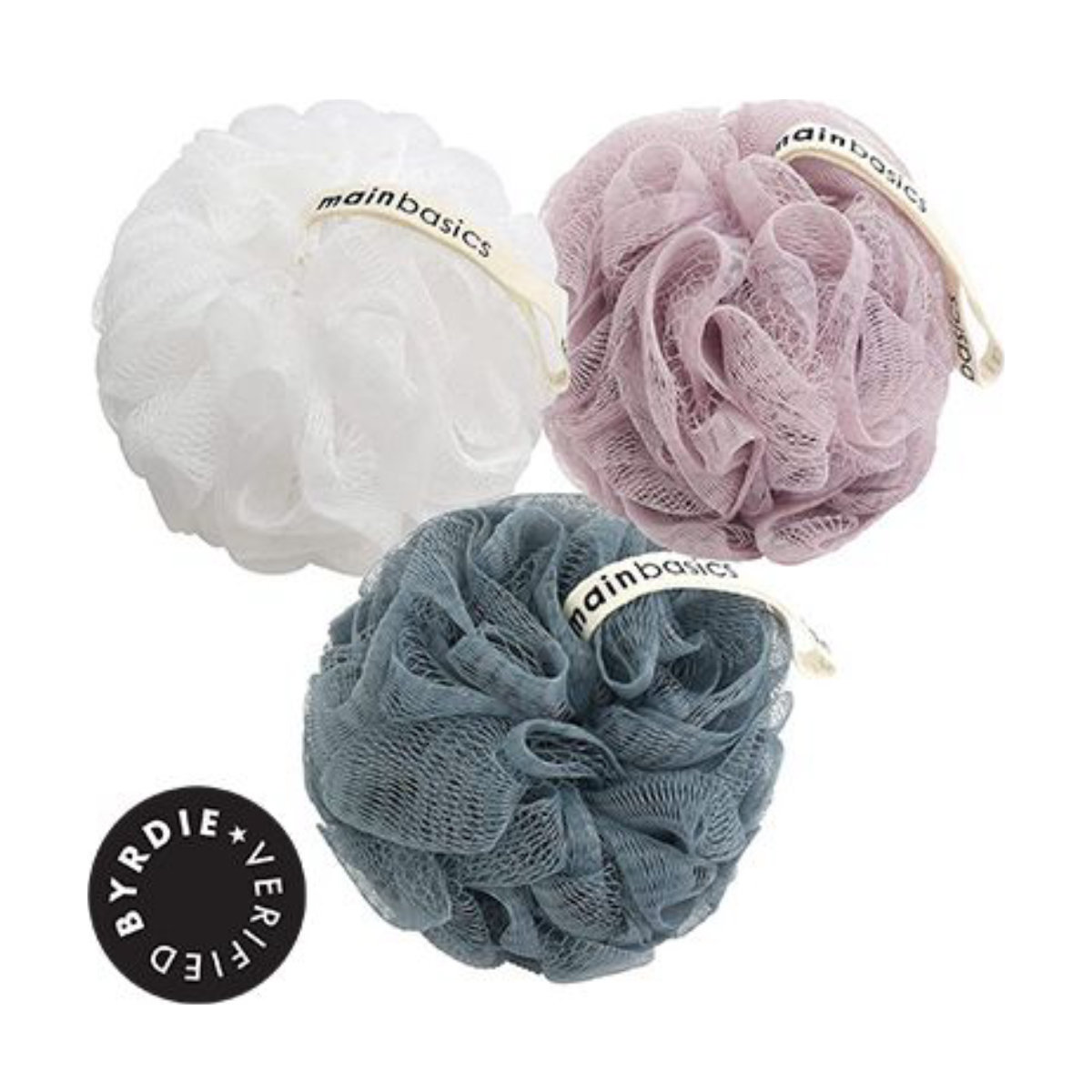 MainBasics Main Basics Bath Shower Loofah Sponge Pouf