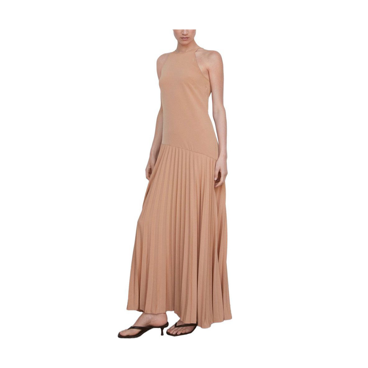 Mango Pleated Panel Dress